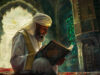 An-illustration-of-Imam-al-Bukhari-the-renowned-Islamic-scholar-depicted-with-his-scholarly