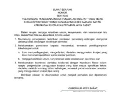 Surat Edaran Gubernur: Knalpot Tidak Standar Dilarang Di Jawa Barat