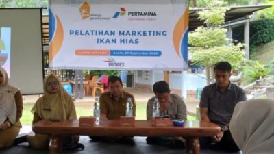 Dorong Ekonomi Desa, Bumdes Gunungendut Adakan Pelatihan Marketing Ikan Hias