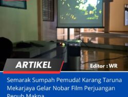 Semarak Sumpah Pemuda! Karang Taruna Mekarjaya Gelar Nobar Film Perjuangan Penuh Makna