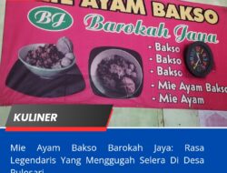 Mie Ayam Bakso Barokah Jaya: Rasa Legendaris Yang Menggugah Selera Di Desa Pulosari