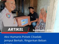 Aksi Humanis Polsek Cibadak: Jemput Berkah, Ringankan Beban Lansia