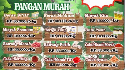 Catat Tanggalnya! Gerakan Pangan Murah Hadir Di Kampung Babakan Jaya Wangi, Harga Dijamin Bersahabat