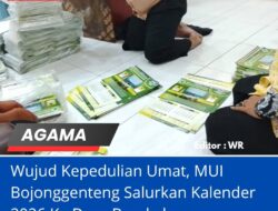 Wujud Kepedulian Umat, MUI Bojonggenteng Salurkan Kalender 2026 Ke Desa Berekah