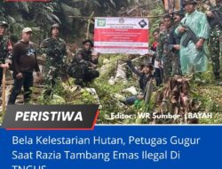 Bela Kelestarian Hutan, Petugas Gugur Saat Razia Tambang Emas Ilegal Di TNGHS