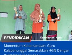 Momentum Kebersamaan: Guru Kalapanunggal Semarakkan HGN Dengan Permainan Tradisional