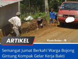 Semangat Jumat Berkah! Warga Bojong Gintung Kompak Gelar Kerja Bakti