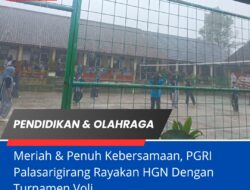 Meriah & Penuh Kebersamaan, PGRI Palasarigirang Rayakan HGN Dengan Turnamen Voli