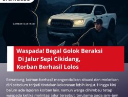 Waspada! Begal Golok Beraksi Di Jalur Sepi Cikidang, Korban Berhasil Lolos