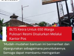 BLTS Kesra Untuk 650 Warga Pulosari Resmi Disalurkan Melalui Kantor Pos