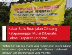 Akhirnya! Jalan Cikidang–Kalapanunggal Mulai Diperbaiki, Titik Palasari Jadi Fokus Utama
