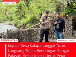 Kepala Desa Kalapanunggal Turun Langsung Tinjau Bendungan Sungai Palasari, Solusi Irigasi Untuk Petani