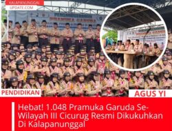 Hebat! 1.048 Pramuka Garuda Se-Wilayah III Cicurug Resmi Dikukuhkan Di Kalapanunggal