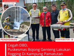 Cegah DBD, Puskesmas Bojong Genteng Lakukan Fogging Di Kampung Pamatutan