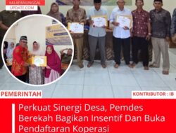 Perkuat Sinergi Desa, Pemdes Berekah Bagikan Insentif Dan Buka Pendaftaran Koperasi