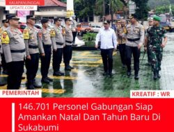 146.701 Personel Gabungan Siap Amankan Natal Dan Tahun Baru Di Sukabumi