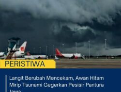 Langit Berubah Mencekam, Awan Hitam Mirip Tsunami Gegerkan Pesisir Pantura Jawa