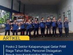 Posko 2 Sektor Kalapanunggal Gelar PAM Siaga Tahun Baru, Personel Disiagakan Penuh Jaga Kondusivitas Wilayah