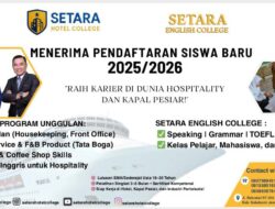 SETARA Hotel College Buka PMB 2025/2026, Siapkan Lulusan Siap Kerja dengan Kursus Bahasa Inggris Gratis