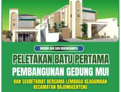 Menuju Pusat Keagamaan Representatif, MUI Bojonggenteng Lakukan Peletakan Batu Pertama Gedung MUI