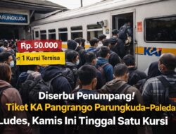 Tiket KA Pangrango Parungkuda–Paledang Ludes Di Libur Nataru, Kamis Ini Tinggal Satu Kursi