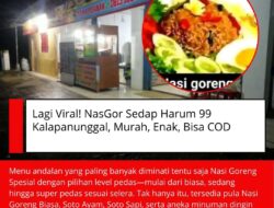 Lagi Viral! NasGor Sedap Harum 99 Kalapanunggal, Murah, Enak, Bisa COD