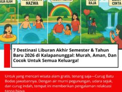 7 Destinasi Liburan Akhir Semester & Tahun Baru 2026 di Kalapanunggal: Murah, Aman, Dan Cocok Untuk Semua Keluarga!