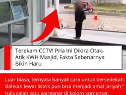 Terekam CCTV! Pria Ini Dikira Otak-Atik KWH Masjid, Fakta Sebenarnya Bikin Haru
