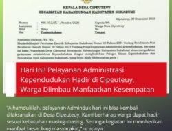 Hari Ini! Pelayanan Administrasi Kependudukan Hadir Di Cipeuteuy, Warga Diimbau Manfaatkan Kesempatan