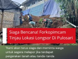 Siaga Bencana! Forkopimcam Tinjau Lokasi Longsor Di Cigoong Pulosari