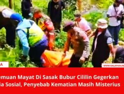 Penemuan Mayat Di Sasak Bubur Cililin Gegerkan Media Sosial, Penyebab Kematian Masih Misterius