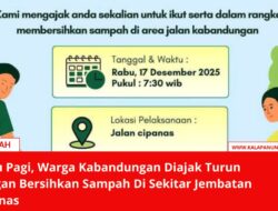 Rabu Pagi, Warga Kabandungan Diajak Turun Tangan Bersihkan Sampah Di Sekitar Jembatan Cipanas