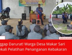 Tanggap Darurat! Warga Desa Makasari Dibekali Pelatihan Penanganan Kebakaran