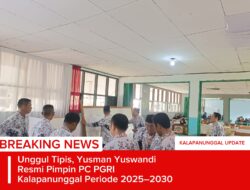 Unggul Tipis, Yusman Yuswandi Resmi Pimpin PC PGRI Kalapanunggal Periode 2025–2030