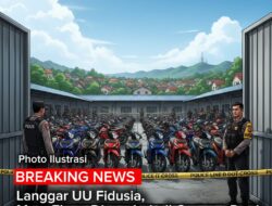 Langgar UU Fidusia, Mata Elang Digerebek di Gunung Putri, 110 Sepeda Motor Disita