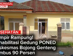 Hampir Rampung! Rehabilitasi Gedung PONED Puskesmas Bojong Genteng Tembus 90 Persen