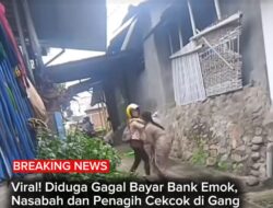 Viral! Diduga Gagal Bayar Bank Emok, Nasabah Dan Penagih Cekcok Di Gang Sempit, Warga Hanya Menonton