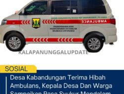 Desa Kabandungan Terima Hibah Ambulans, Kepala Desa Dan Warga Sampaikan Rasa Syukur Mendalam