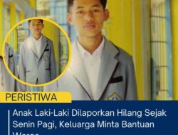 Anak Laki-Laki Dilaporkan Hilang Sejak Senin Pagi, Keluarga Minta Bantuan Warga
