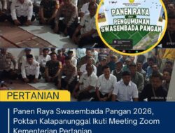 Panen Raya Swasembada Pangan 2026, Poktan Kalapanunggal Ikuti Meeting Zoom Kementerian Pertanian