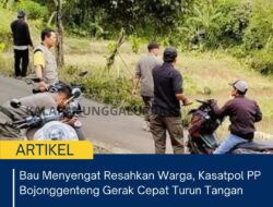 Bau Menyengat Resahkan Warga, Kasatpol PP Bojonggenteng Gerak Cepat Turun Tangan