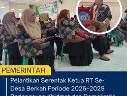 Pelantikan Serentak Ketua RT Se-Desa Berkah Periode 2026–2029 Berlangsung Khidmat Dan Demokratis