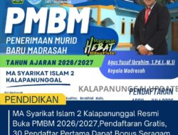 MA Syarikat Islam 2 Kalapanunggal Resmi Buka PMBM 2026/2027 Pendaftaran Gratis, 30 Pendaftar Pertama Dapat Bonus Seragam
