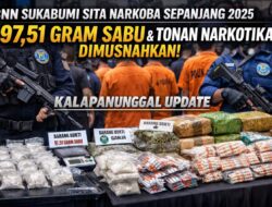 Gerak Cepat Aparat: BNN Sukabumi Sita 97,51 Gram Sabu Sepanjang Tahun 2025