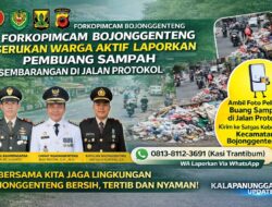 FORKOPIMCAM Bojonggenteng Serukan Warga Aktif Laporkan Pembuang Sampah Sembarangan Di Jalan Protokol