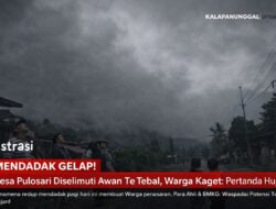 Pagi Mendadak Gelap! Desa Pulosari Diselimuti Awan Tebal, Warga Kaget Dan Bertanya-Tanya: Pertanda Hujan?