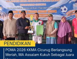 POMA 2026 KKMA Cicurug Berlangsung Meriah, MA Assalam Kukuh Sebagai Juara Umum