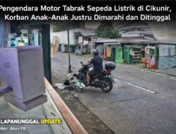 Pengendara Motor Tabrak Sepeda Listrik Di Cikunir, Korban Anak-Anak Justru Dimarahi Dan Ditinggal