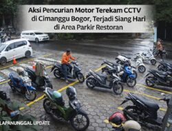 Aksi Pencurian Motor Terekam CCTV Di Cimanggu Bogor, Terjadi Siang Hari Di Area Parkir Restoran
