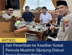 Dari Penertiban Ke Keadilan Sosial: Pemuda Muslimin Sijunjung Diskusi Serius Dengan Polres